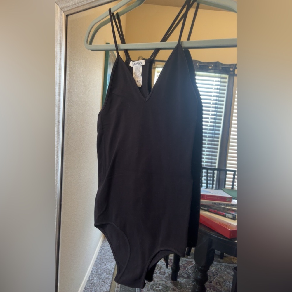Soho Girls Strappy V Neck Bodysuit - Picture 2 of 5